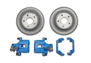 Ford Focus ST Brake Kit - Rear - Ford Racing - Brembo Venting Rotors + RS Calipers + RS Brake Pads - RS Blue - `13-`18